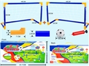 2套大管足球门(管直径2.8CM)含大充气筒、足球