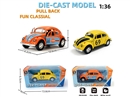 1:36 PULL BACK DIE-CAST CAR W/CAN OPEN THE DOOR, 2COLOURS
