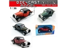 1:36 PULL BACK DIE-CAST CAR W/CAN OPEN THE DOOR, 4COLOURS