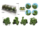 FRICTION MILITARY TRUCK 4PCS