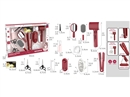HAIRDRESSING SET W/LIGHT & SOUND