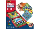 9合1棋（磁性）
国际象棋+国际跳棋+双陆棋+黄色飞行棋+蛇棋,+动物飞行棋+斗兽棋+保龄球游戏+冰壶游戏+弹射游戏