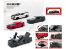 1：24 PULL BACK DIE-CAST CAR W/LIGHT & SOUND & CAN OPEN THE DOOR,3COLOURS
