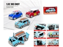 1：32 PULL BACK DIE-CAST CAR W/LIGHT & SOUND & CAN OPEN THE DOOR,3COLOURS