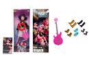 K-POP 猎魔女团真人版11.5寸12关节实身带七彩灯光主题曲鲁米佐伊米cospiay朋克芭比带吉他，金貂卡片一张