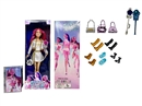 K-POP 猎魔女团真人版11.5寸12关节实身鲁米佐依米拉儿唱歌芭比带魔术棒，镀金手提包金貂卡片一张
