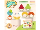 BABY TEETHER RATTLE 6PCS