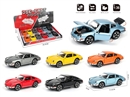 1:36 PULL BACK DIE-CAST CAR,6COLOURS,12PCS/DISPLAY BOX