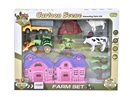 FREE WAY FARM CAR SET W/PULL BACK DINOSAUR CAR