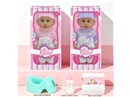 14"BLOW MOLD DOLL W/ACCESSORIES & 3D EYES & 12 SOUND IC(INCLUDED BATTERY),2ASST