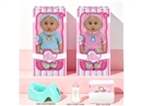 14"BLOW MOLD DOLL W/ACCESSORIES & 3D EYES & 12 SOUND IC(INCLUDED BATTERY),2ASST