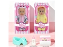 14"BLOW MOLD DOLL W/ACCESSORIES & 3D EYES & 12 SOUND IC(INCLUDED BATTERY),2ASST
