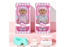 14"BLOW MOLD DOLL W/ACCESSORIES & 3D EYES & 12 SOUND IC(INCLUDED BATTERY),2ASST