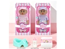 14"BLOW MOLD DOLL W/ACCESSORIES & 3D EYES & 12 SOUND IC(INCLUDED BATTERY),2ASST