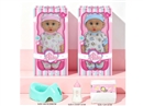 14"BLOW MOLD DOLL W/ACCESSORIES & 3D EYES & 12 SOUND IC(INCLUDED BATTERY),2ASST