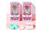 14"BLOW MOLD DOLL W/ACCESSORIES & 3D EYES & 12 SOUND IC(INCLUDED BATTERY),2ASST