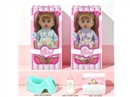 14"BLOW MOLD DOLL W/ACCESSORIES & 3D EYES & 12 SOUND IC(INCLUDED BATTERY),2ASST