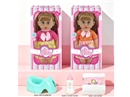 14"BLOW MOLD DOLL W/ACCESSORIES & 3D EYES & 12 SOUND IC(INCLUDED BATTERY),2ASST