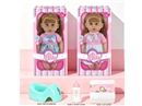 14"BLOW MOLD DOLL W/ACCESSORIES & 3D EYES & 12 SOUND IC(INCLUDED BATTERY),2ASST