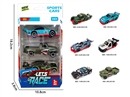 6款1:64合金车3只装