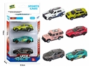 6款1:64合金车3只装