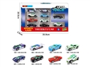 8款1:64合金车10只装