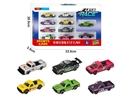 6款1:64合金车10只装