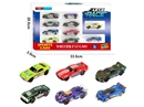 6款1:64合金车10只装