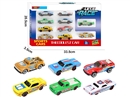 6款1:64合金车10只装