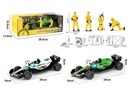(1:20)中号惯性灯光声音F1方程车+维修工+工具