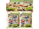 PULL BACK DINOSAUR MILITARY TRUCK,2ASST