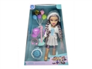 OMG  BRATZ   冬天系列10寸大脚大腿实身毛绒大头贝兹娃娃带气球带摇滚4件套带帽子