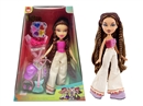 OMG  BRATZ   夏天系列10寸大脚大腿实身大头贝兹娃娃带七彩彩妆油，真花，钻石包，摇滚4件套