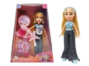 OMG  BRATZ   夏天系列10寸大脚大腿实身大头贝兹娃娃带帽子带真花带8件套化妆吸塑