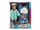 OMG  BRATZ   冬天系列10寸大脚大腿实身毛绒大头贝兹娃娃带滑冰套装带一件毛绒衣服