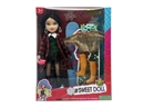 OMG  BRATZ   冬天系列10寸大脚大腿实身毛绒大头贝兹娃娃带滑冰套装带一件毛绒衣服
