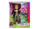 OMG  BRATZ 系列10寸大脚大腿实身毛绒大头贝兹娃娃饰品8件套装宠物套装7件套带钻石包