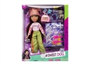 OMG  BRATZ 系列10寸大脚大腿实身毛绒大头贝兹娃娃饰品8件套装宠物套装7件套带钻石包