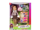 OMG  BRATZ 系列10寸大脚大腿实身毛绒大头贝兹娃娃饰品8件套装宠物套装7件套带钻石包