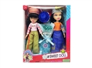 OMG  BRATZ   夏天系列10寸大脚大腿实身毛绒大头贝兹娃娃双人带金丝毛带一束真花