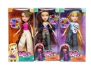OMG  BRATZ   夏天系列10寸大脚大腿实身毛绒大头贝兹娃娃带真人化妆油