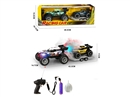 2.4G(1:18)四通喷雾灯光骨架遥控车载惯性越野车（包电）