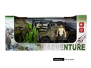 FRICTION DINOSAUE CAR SET W/LIGHT & SOUND(INCLUDED BATTERY)