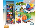 PRESS & GO  DINOSAUR CAR 4PCS