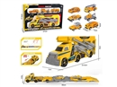 FOLD CATAPULT TRUCK W/DIE-CAST CAR 3 PCS,2ASST