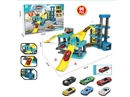 PARKING LOT SET W/CAR 3PCS