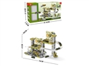 MILITARY PARKING LOT SET W/DIE-CAST CAR 6PCS