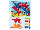 CATAPULT PLANE GUN W/LIGHT,4COLOURS