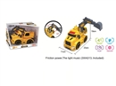 FRICTION CONSTRUCTION TRUCK W/LIGHT & MUSIC(INCLUDED BATTERY)