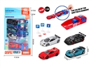 1:64 FREE WAY DIE-CAST CAR SET,4PCS W/CATAPULT